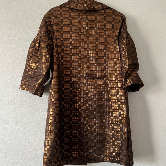 NWT Vertigo Paris Amelia Metallic Coat in Bronze - Picture 4 of 11